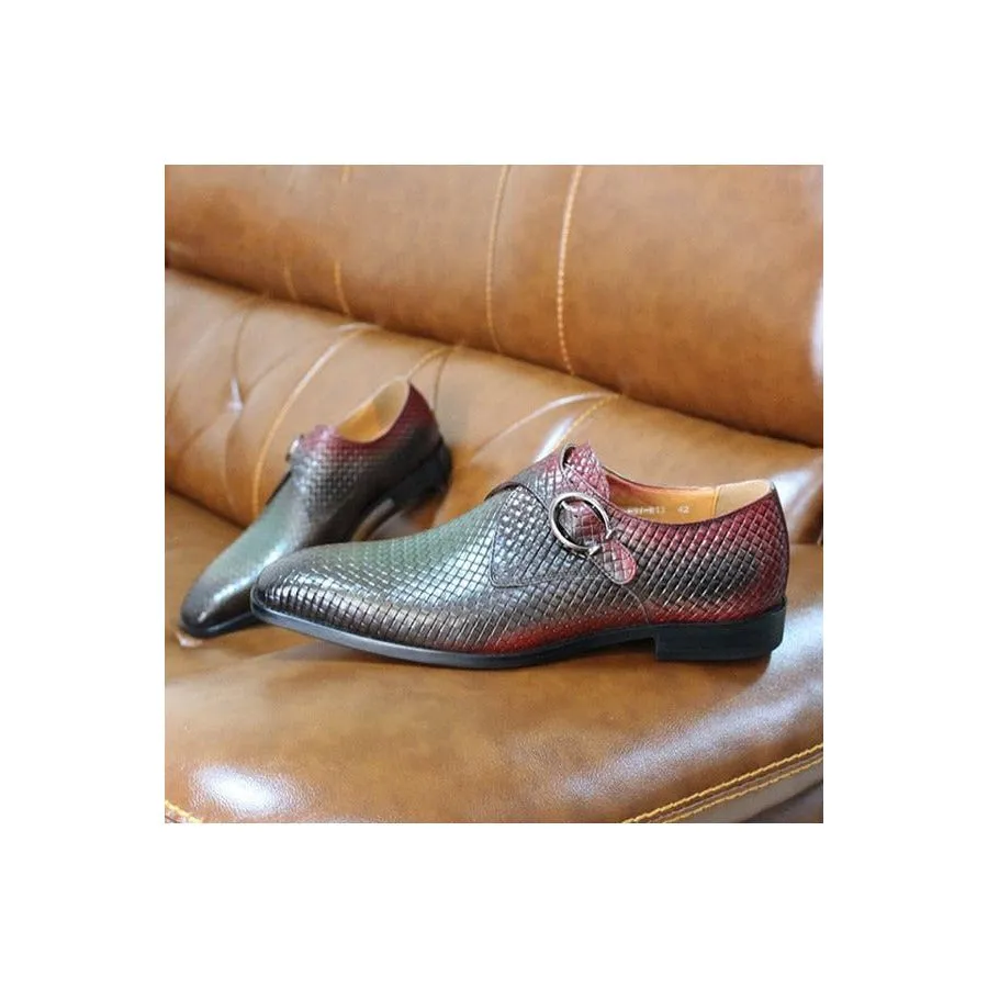 Luxury Exotic Texture Slip-On Dress Shoes