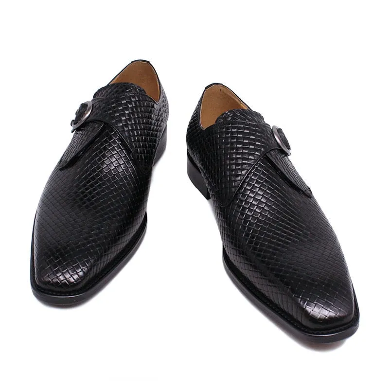 Luxury Exotic Texture Slip-On Dress Shoes