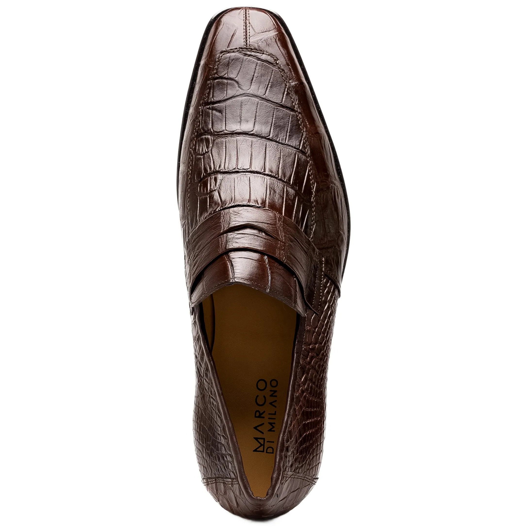 Marco Di Milano Matteo Alligator Brown