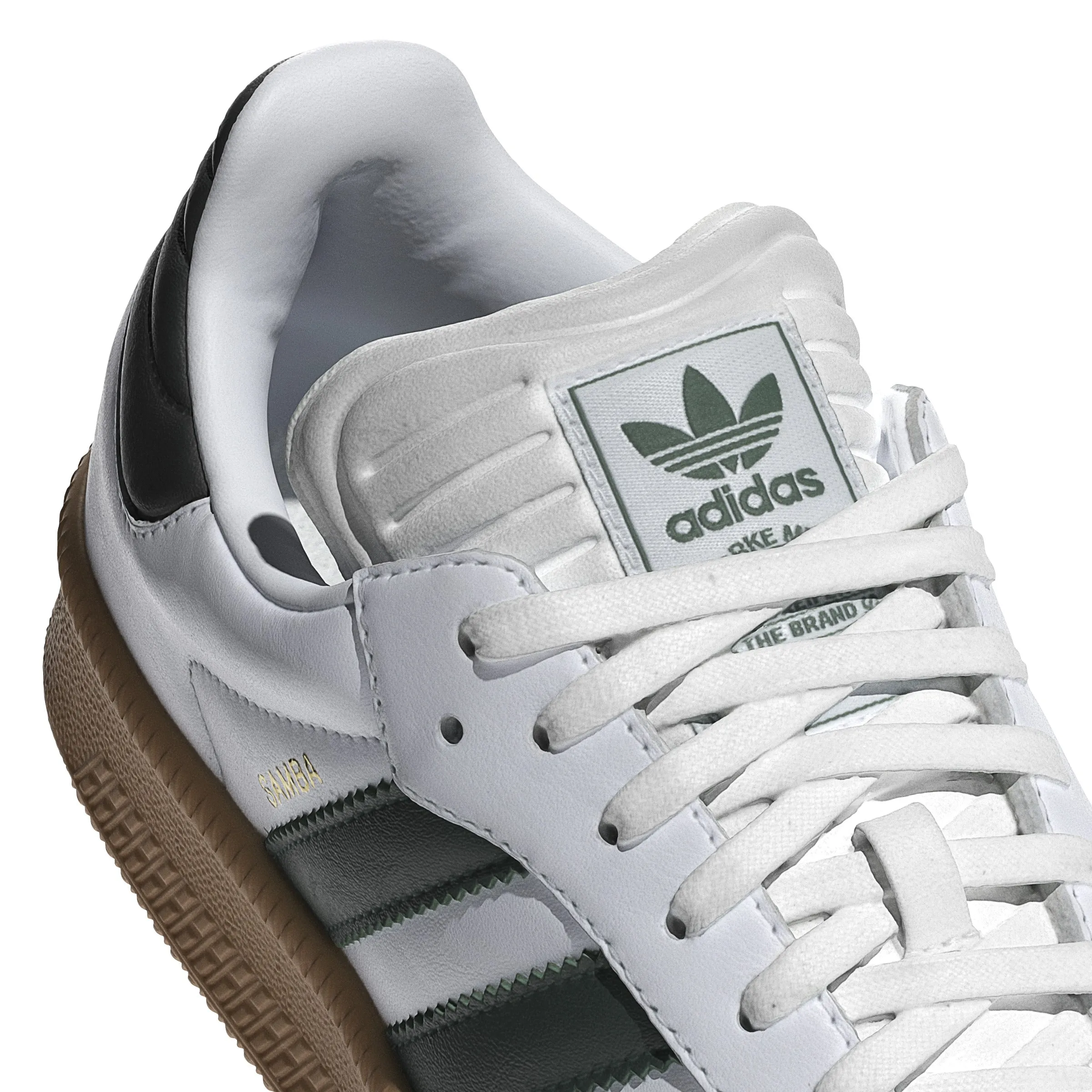 MENS ADIDAS SAMBA XLG (Cloud White / Collegiate Green / Pantone)