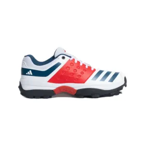 Men's Crinu 23 Cricket Shoe (Cloud White/Blue Night/Better Scarlet)