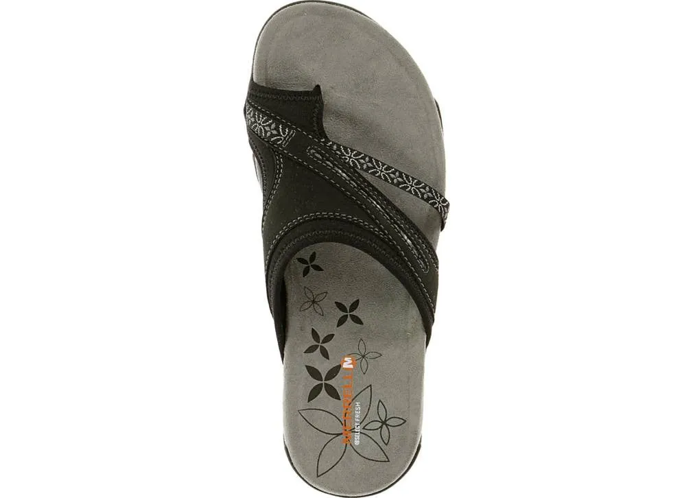 Merrell Womens Terran Post Sandal/Black #J21814