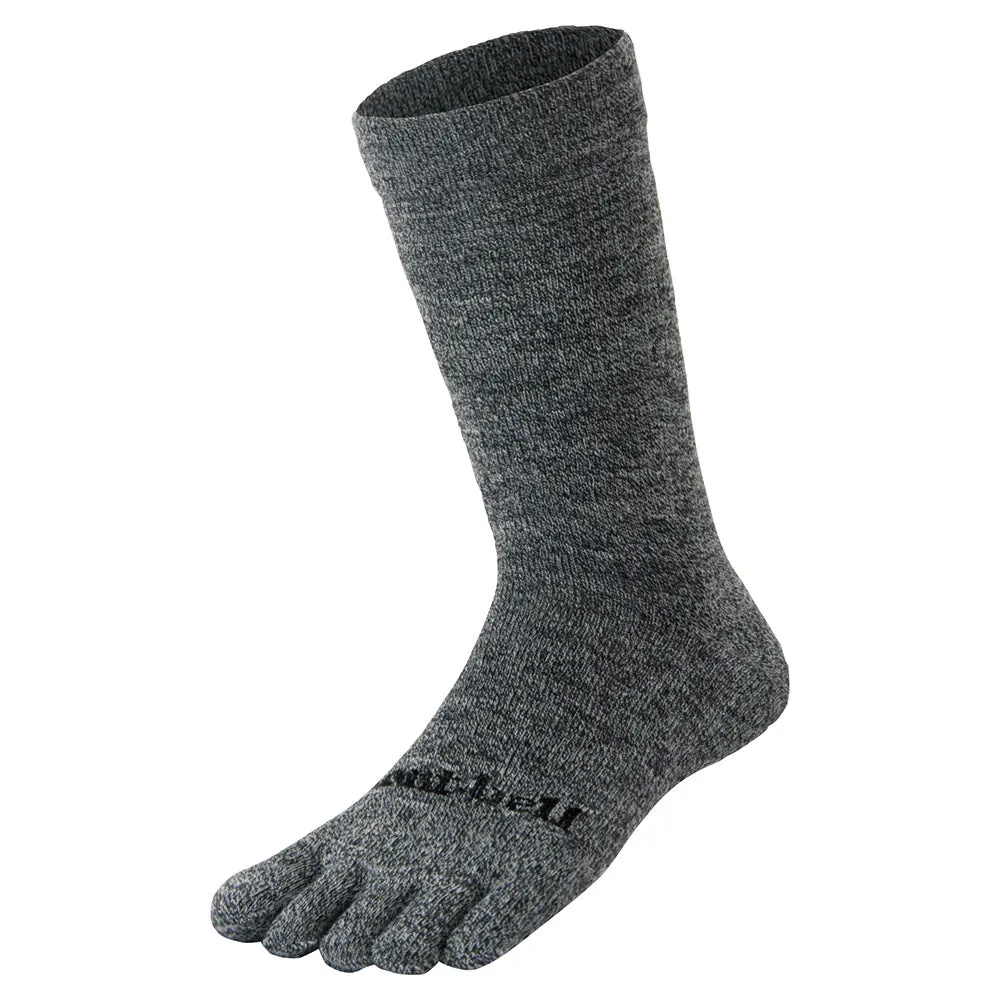 Montbell Merino Wool 5 Toe Socks Unisex - Tan Dark Grey