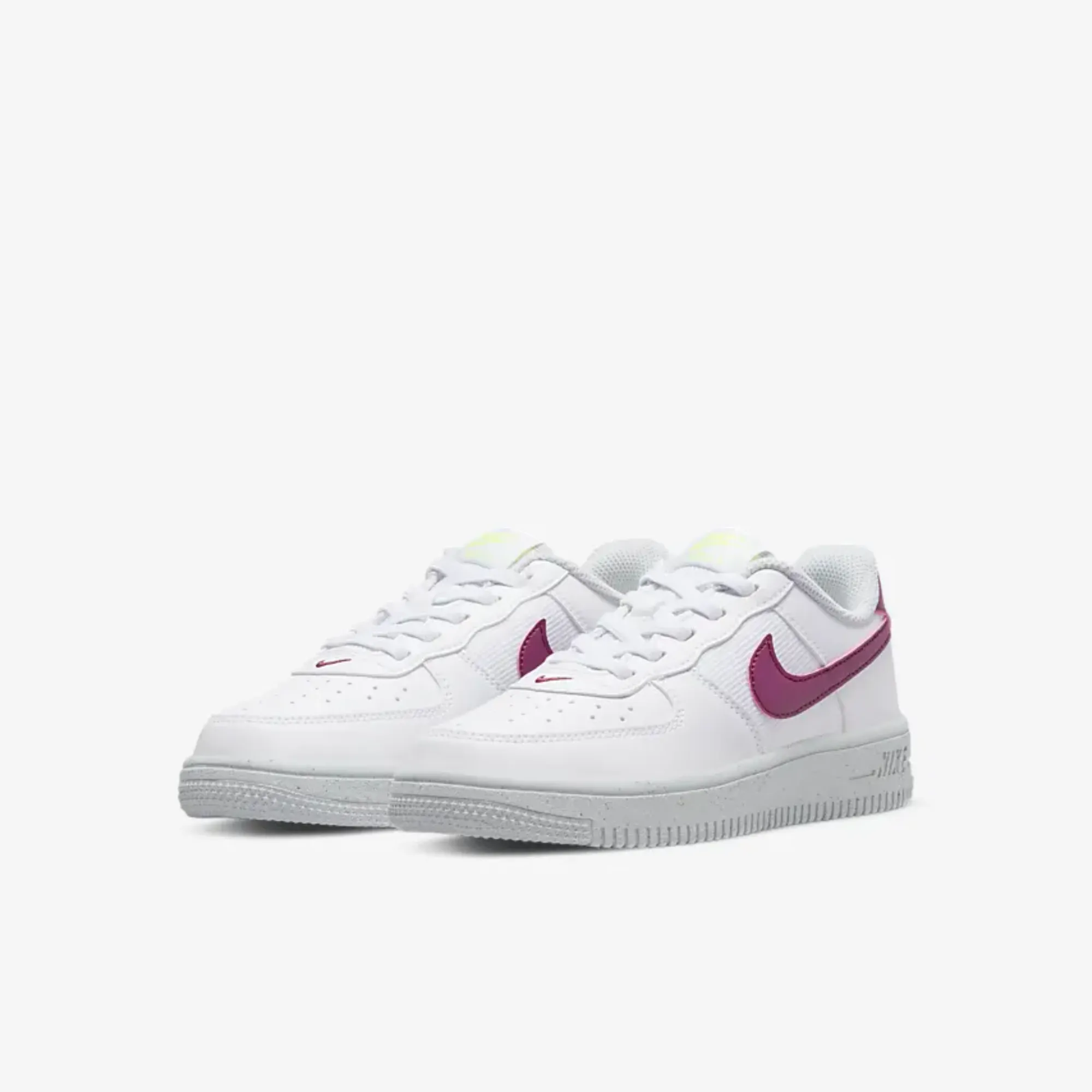 Nike Kids' Force 1 Crater NN White/Purple (PS)