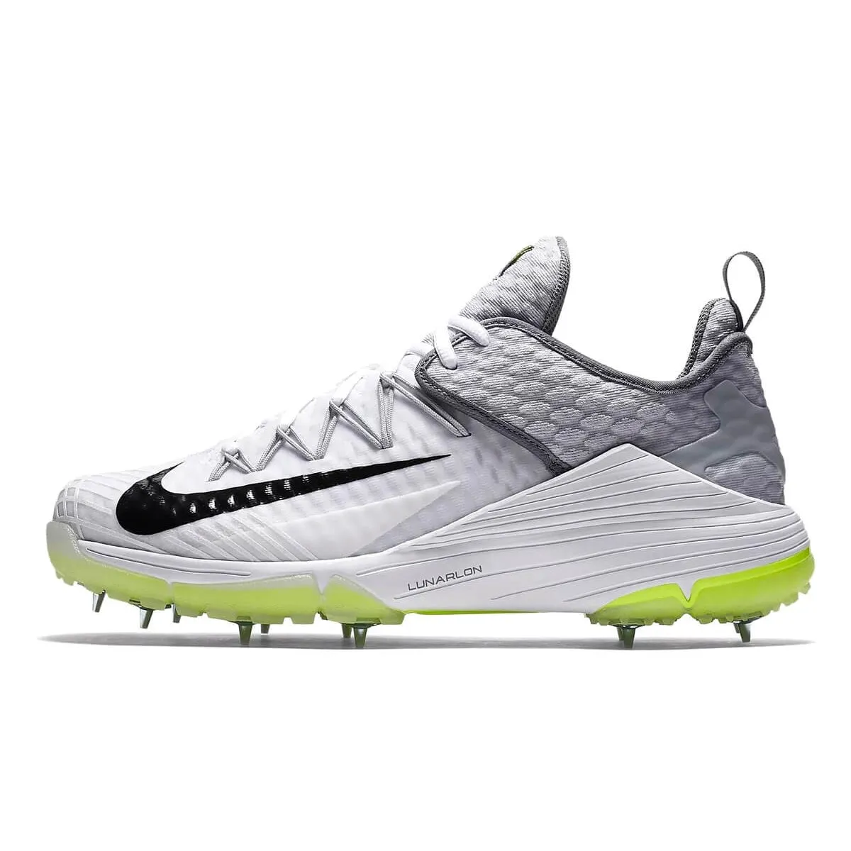 Nike Lunar Audacity Unisex White / Black-wolf Grey Cricket Shoe Spikes