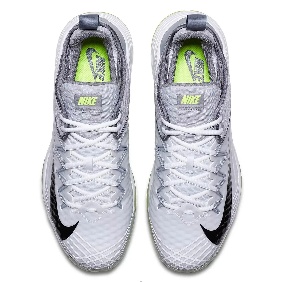 Nike Lunar Audacity Unisex White / Black-wolf Grey Cricket Shoe Spikes