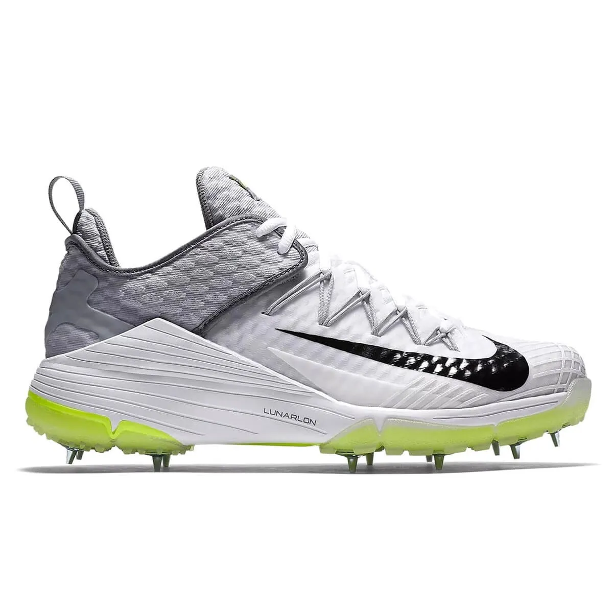 Nike Lunar Audacity Unisex White / Black-wolf Grey Cricket Shoe Spikes