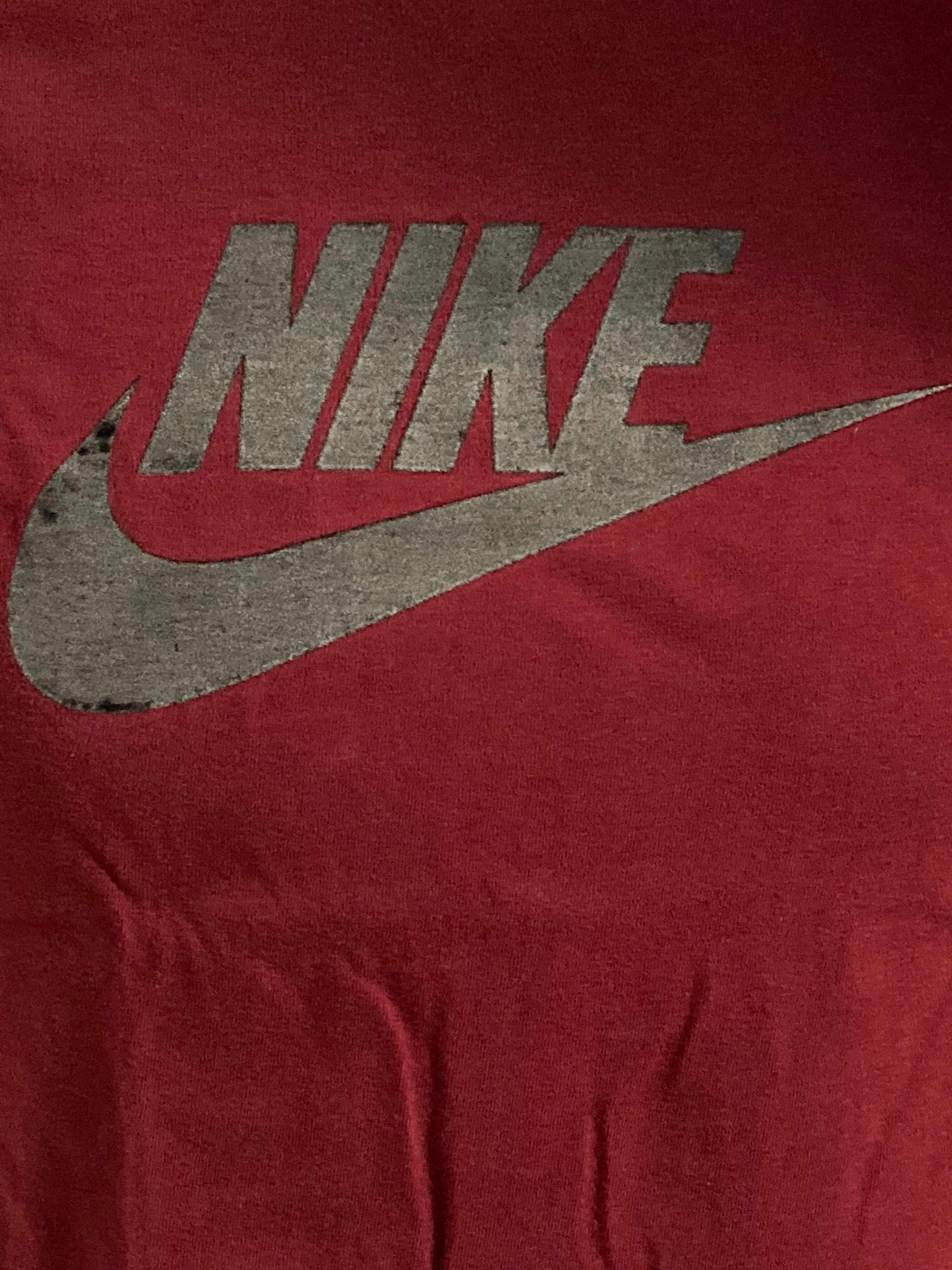 NIKE "VOGELSINGER SOCCER ACADEMY" Graphic Print Adult M Medium MD Maroon T-Shirt Tee Shirt