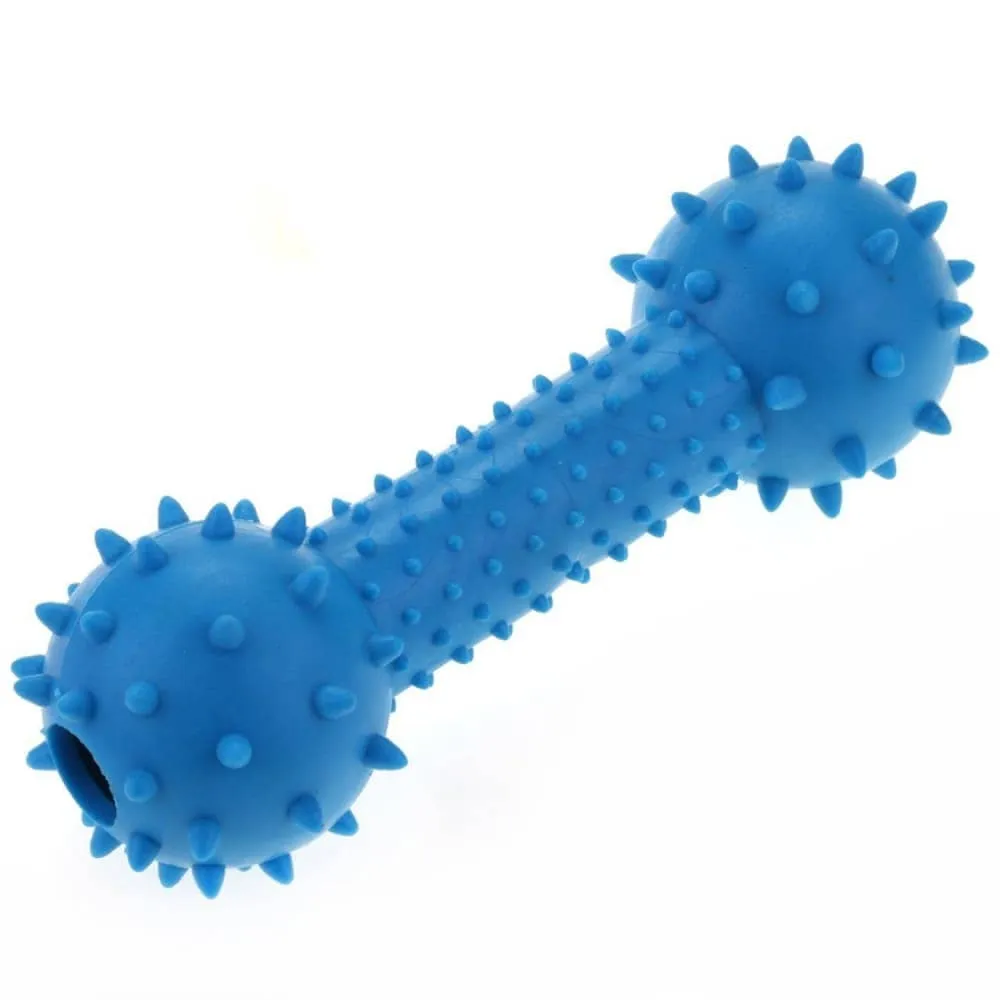 Pet Vogue Bone Shaped Rubber Chew Toy and Bouncy Rubber Ball Toys Combo for Dogs