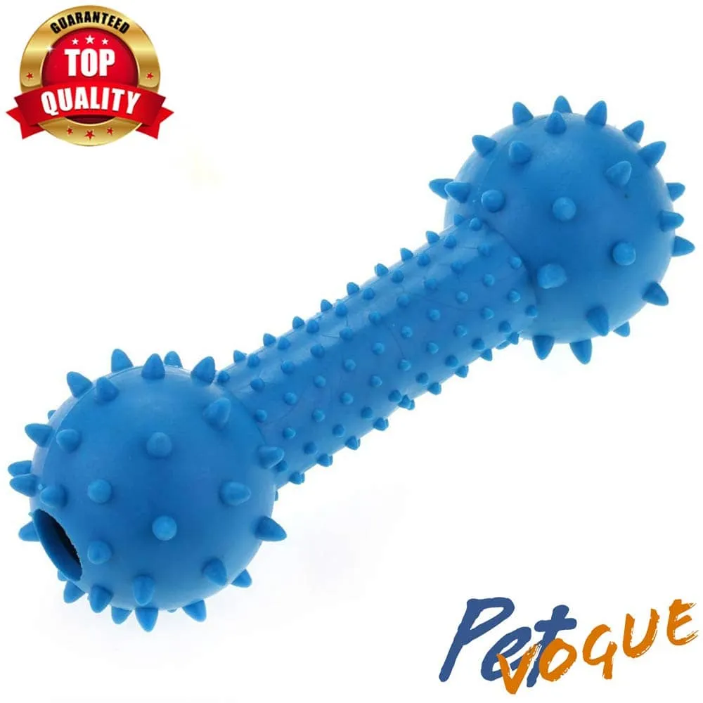 Pet Vogue Bone Shaped Rubber Chew Toy and Bouncy Rubber Ball Toys Combo for Dogs