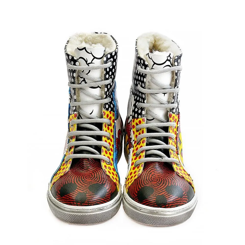 Pop Art Short Boots WJAS123