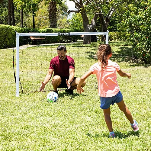 Portable Soccer Goals for Backyard, Lightweight Soccer Net with Carry Bag - Premium Soccer Goal and Soccer Training Equipment (2) 8 x 5 Feet [Single Goal]