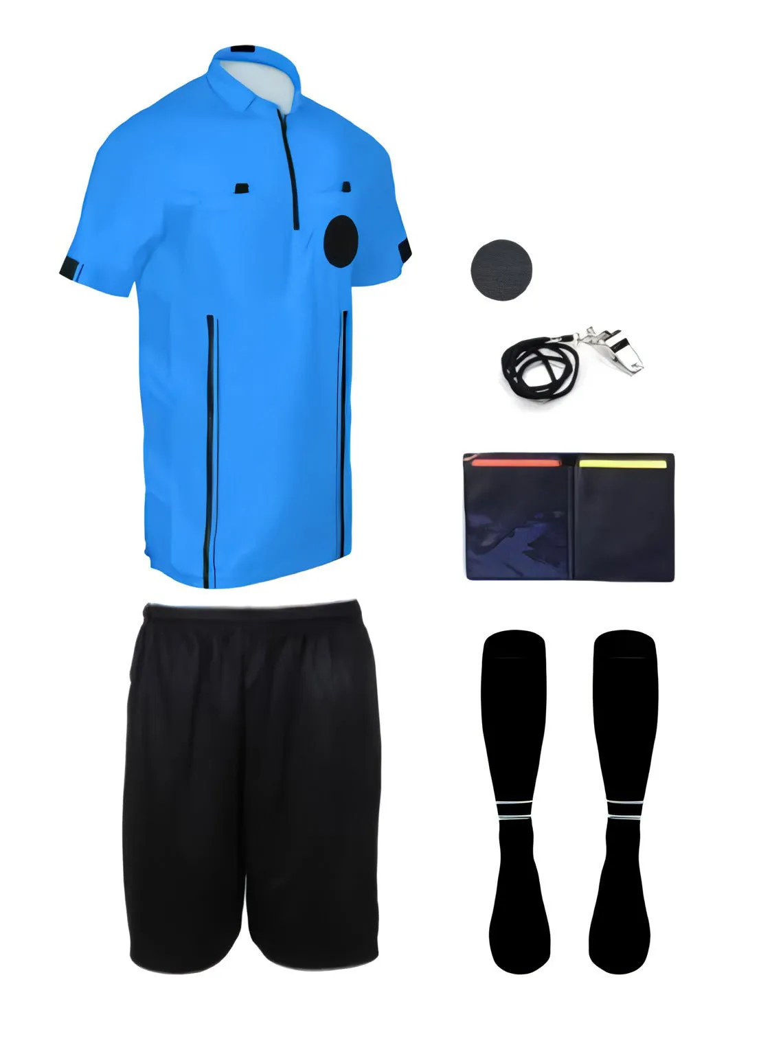 Pro Soccer Referee Uniform – 7 Piece Starter Ref Kit