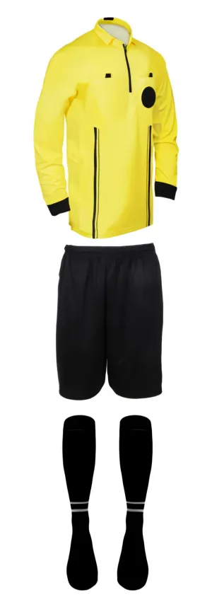 Pro Soccer Referee Uniform Full Sleeve – 3 Piece Basics Ref Gear