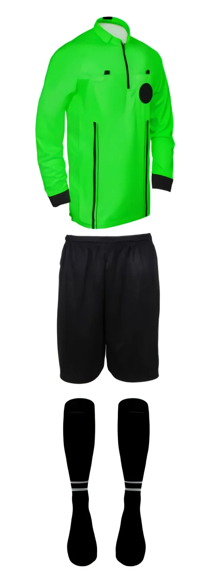 Pro Soccer Referee Uniform Full Sleeve – 3 Piece Basics Ref Gear