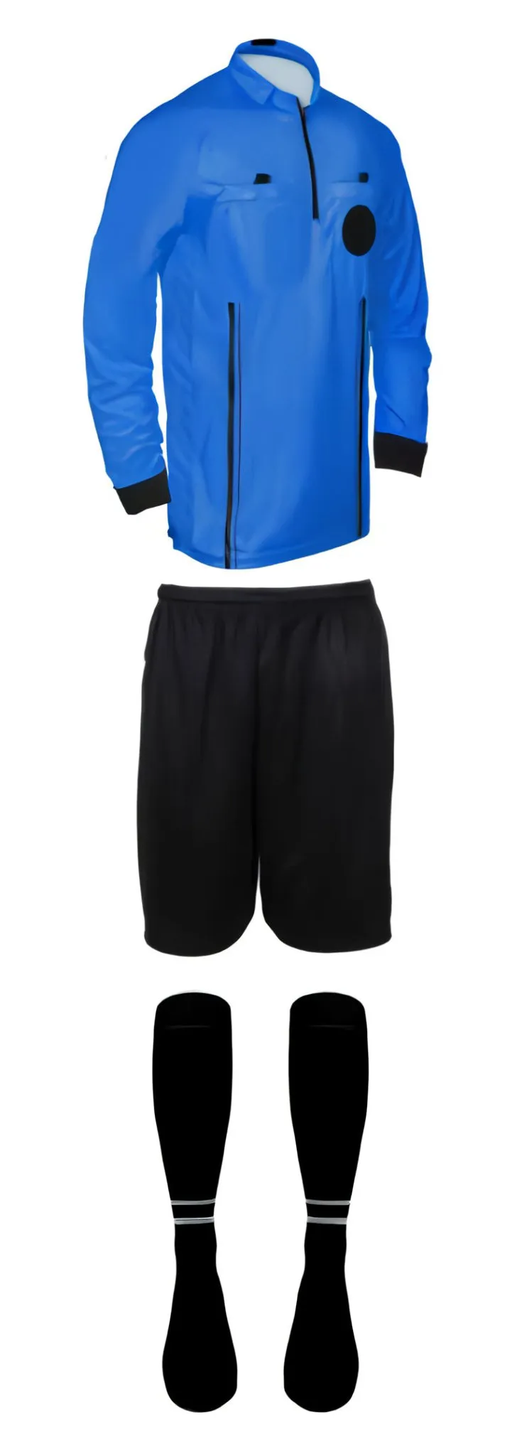 Pro Soccer Referee Uniform Full Sleeve – 3 Piece Basics Ref Gear