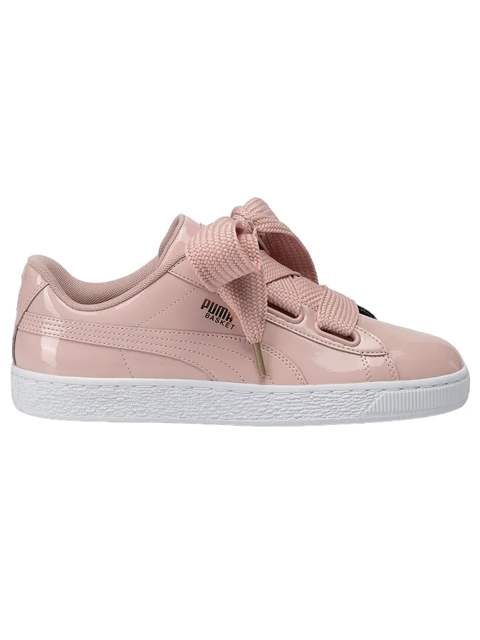 Puma scarpa sneakers da donna Basket Heart Patent 363073 11 rosa