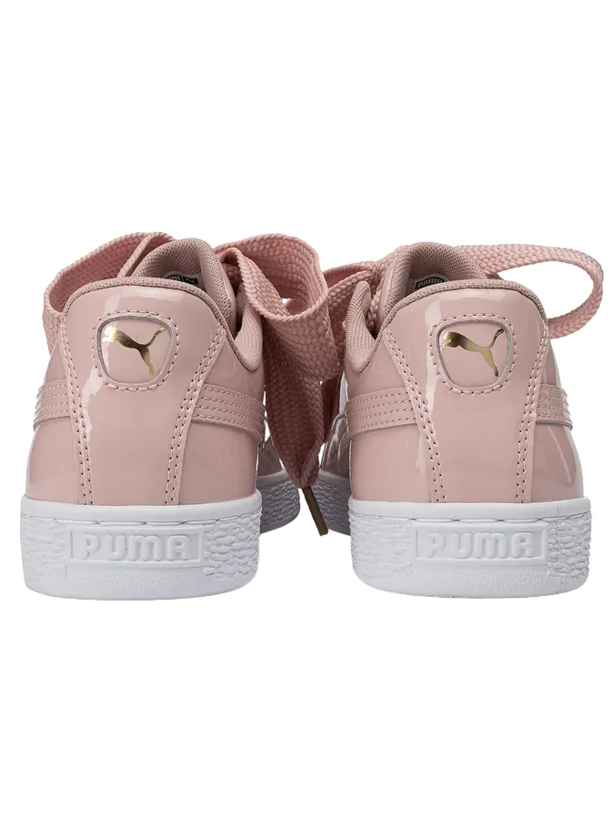 Puma scarpa sneakers da donna Basket Heart Patent 363073 11 rosa