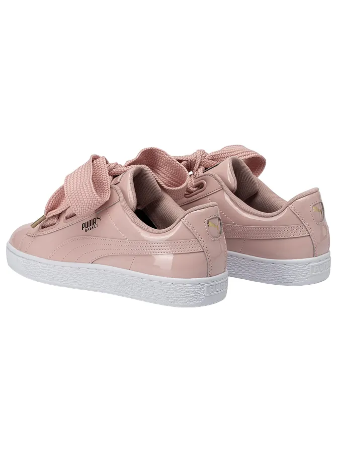 Puma scarpa sneakers da donna Basket Heart Patent 363073 11 rosa