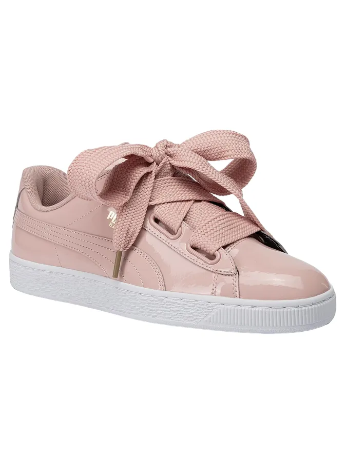 Puma scarpa sneakers da donna Basket Heart Patent 363073 11 rosa