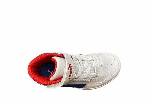 Puma scarpa sneakers da ragazzo Rebound Layup 370488 05 bianco blu