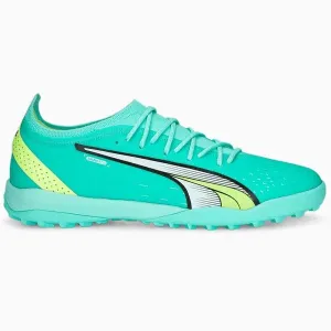 Puma Ultra Ultimate Cage TF Turf Soccer Shoes- Blue Glimmer Ultra Match Orange