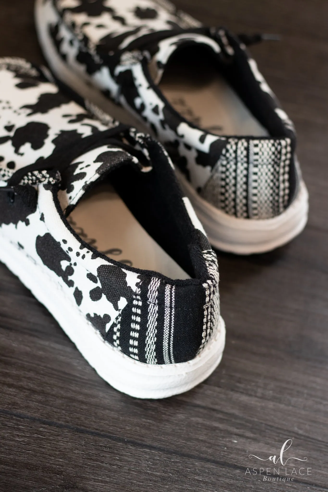 *PVM* Meadows Slip Ons (Black Cow)