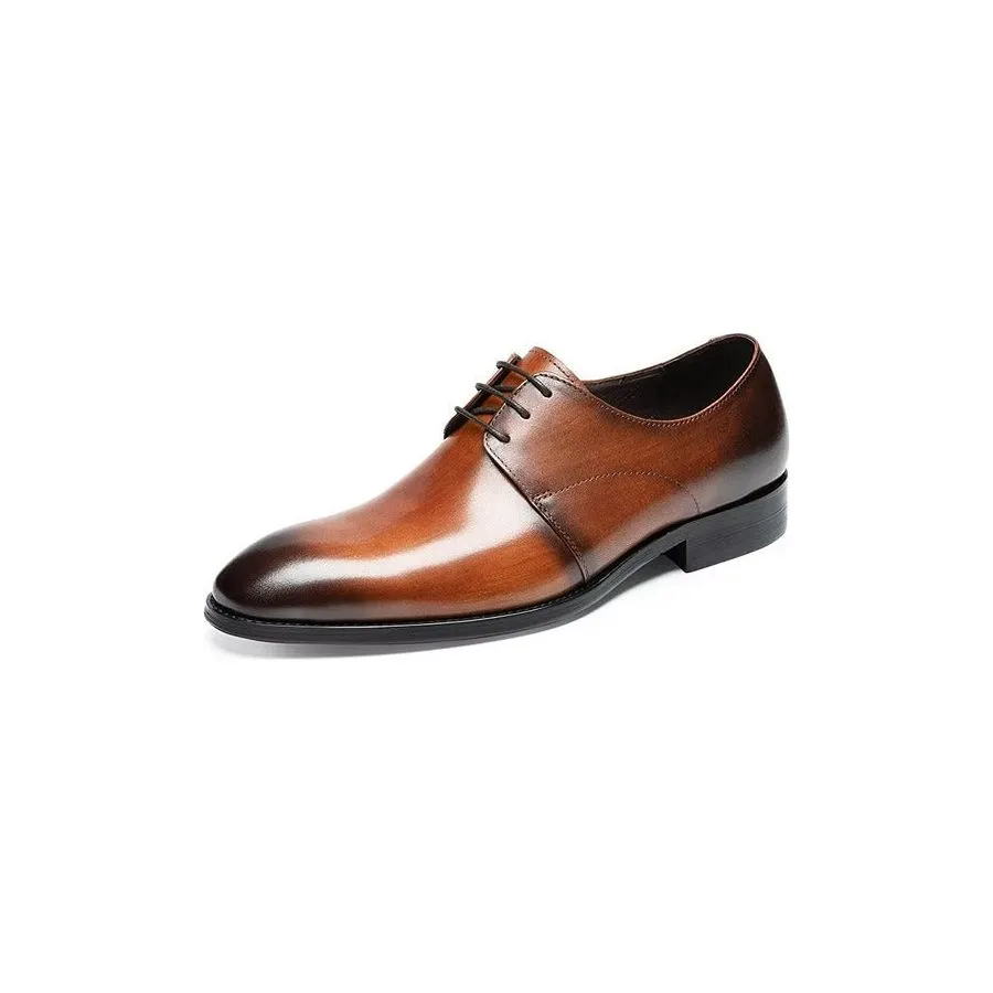 Refined Cow Leather Derby Shoes