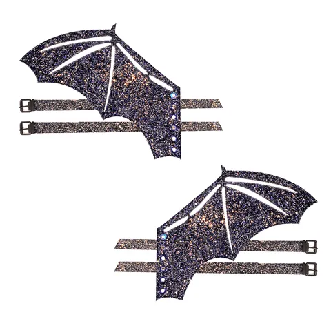 Reflective Glitter Bat Wingz For Calf Or Boot