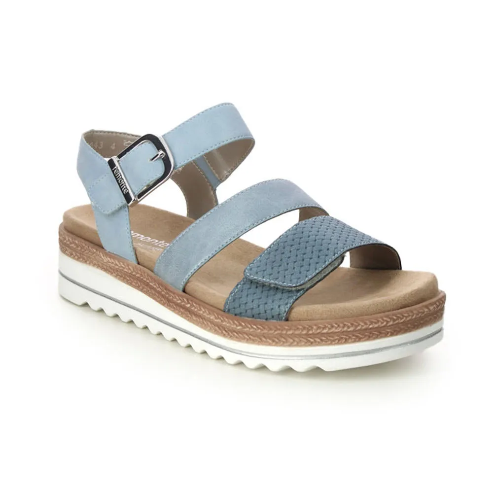 REMONTE CITY WALKER GLADIATOR SANDAL BLUE - WOMENS