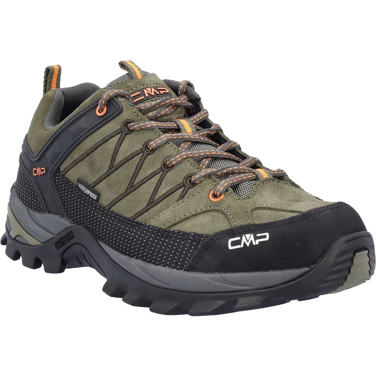 Rigel Low WP Adult Outdoor Shoe - Olive-Flame