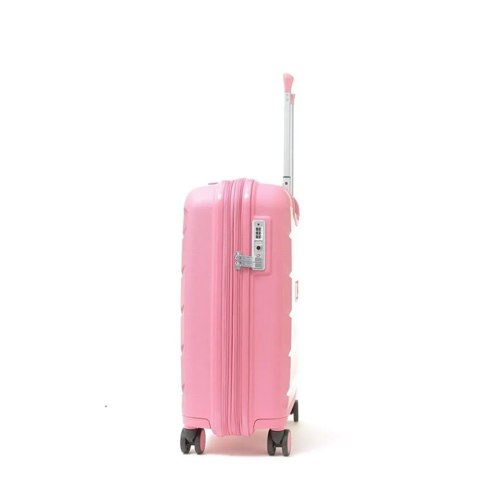 Rock Tulum 3 Piece Set Expander Hardsided Luggage - Bubble Gum Pink