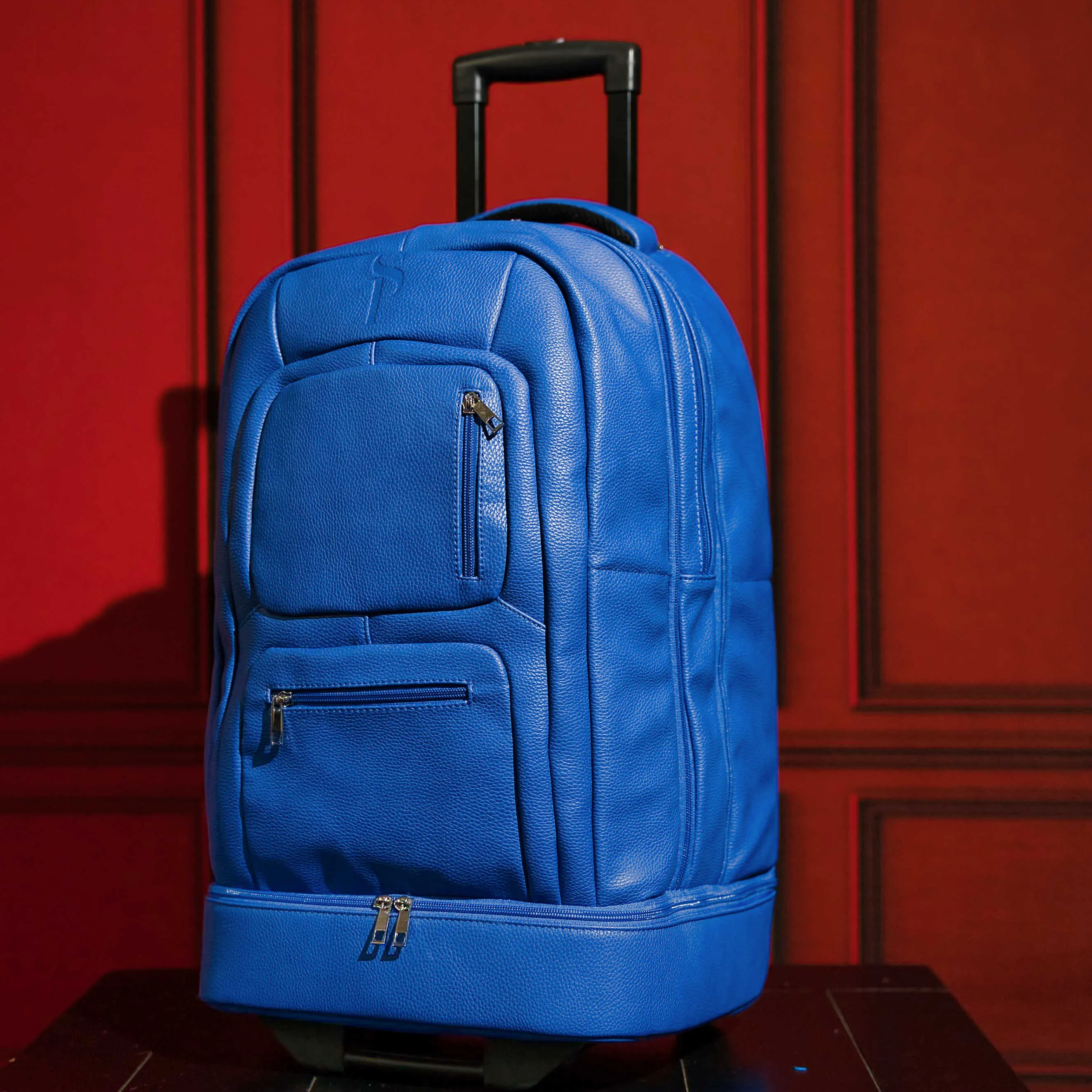 Royal Blue Tumbled Leather Roller Bag (Only 200 Made)