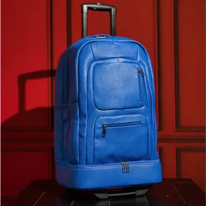 Royal Blue Tumbled Leather Roller Bag (Only 200 Made)