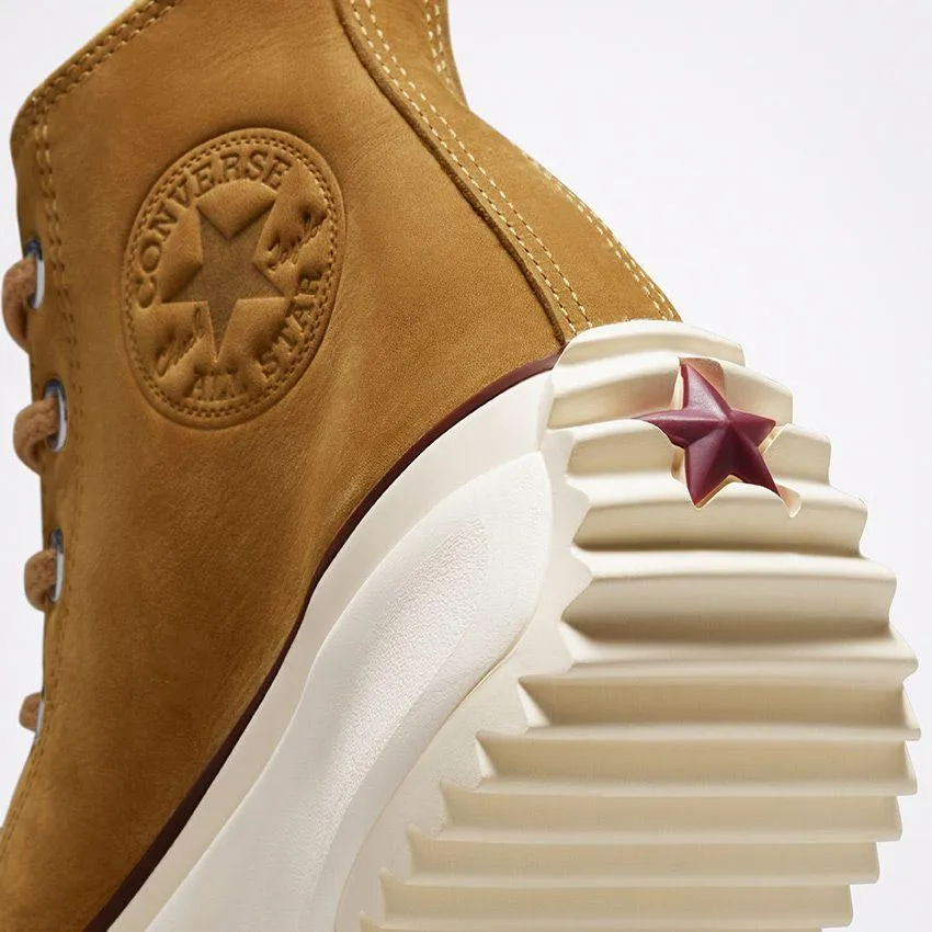 Run Star Hike Nubuck Hi Sneakers in Tan