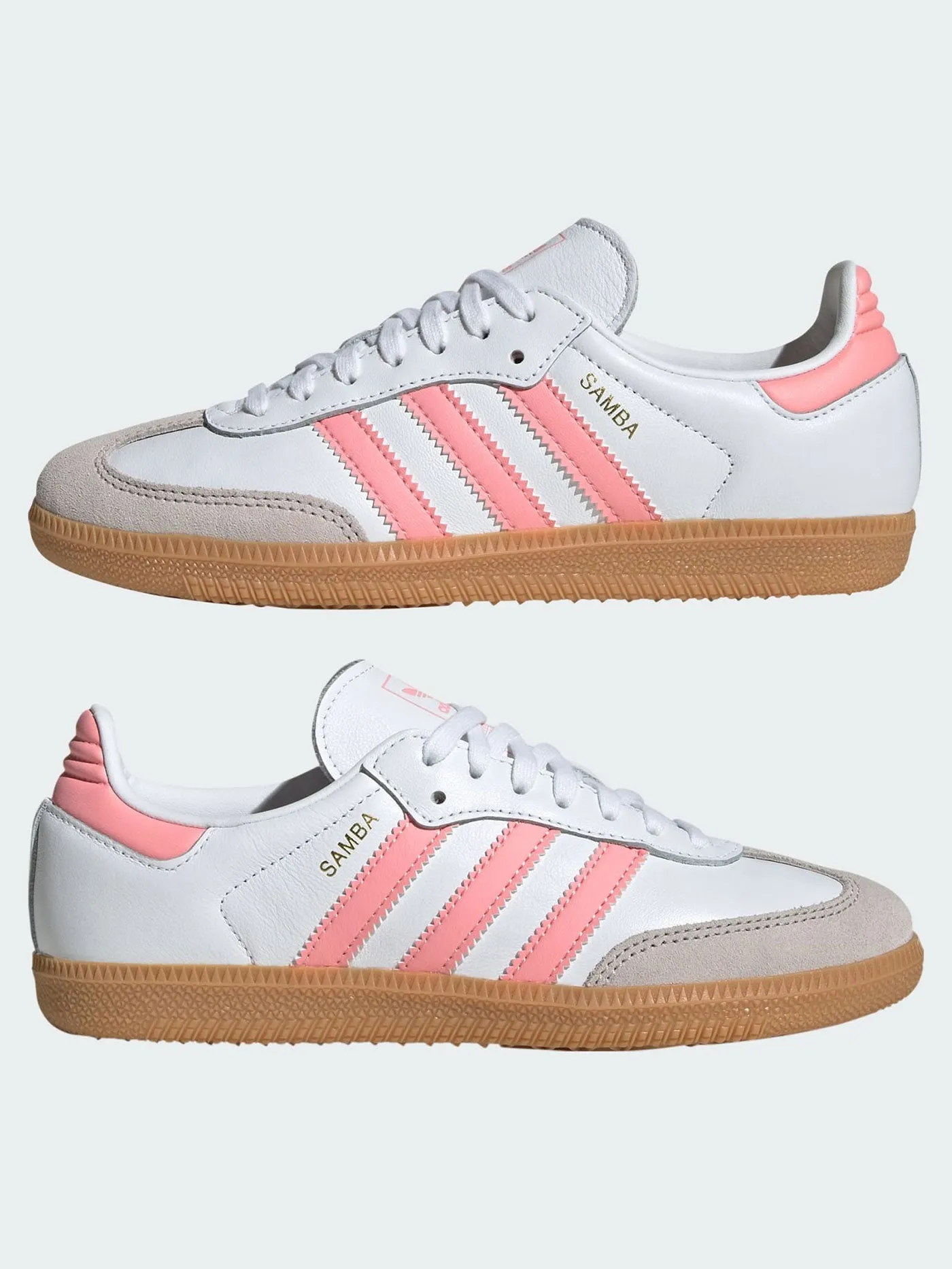 Samba OG White/Semi Pink Spark/Gum3 Shoes (Kids)