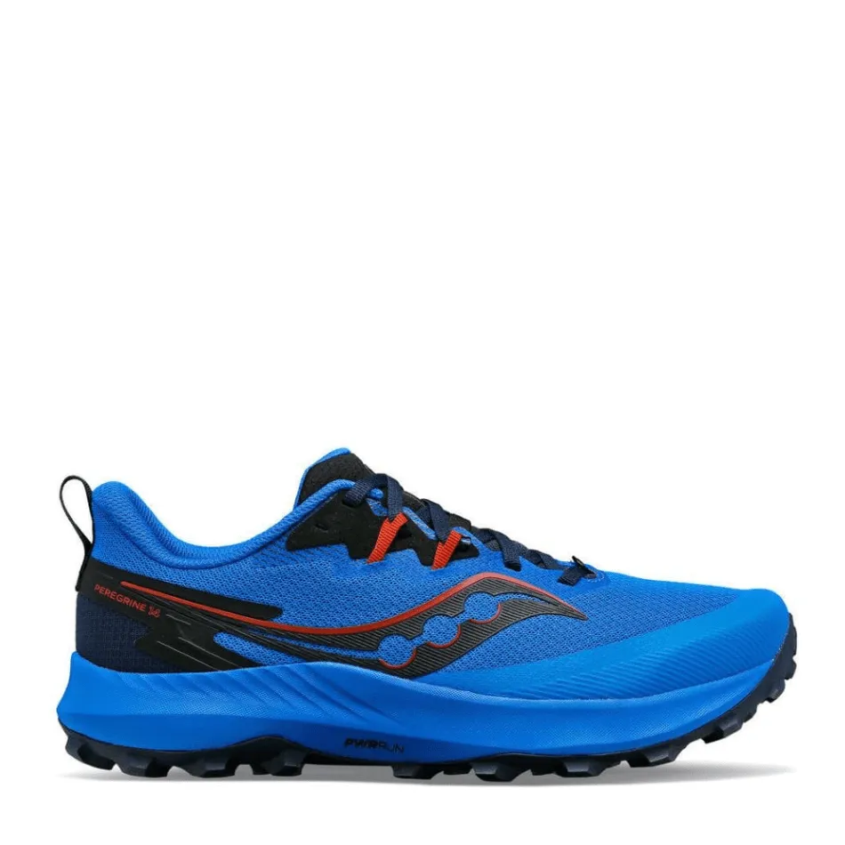 Saucony Peregrine 14 Men's Running Shoes Cobalt/Black SS24