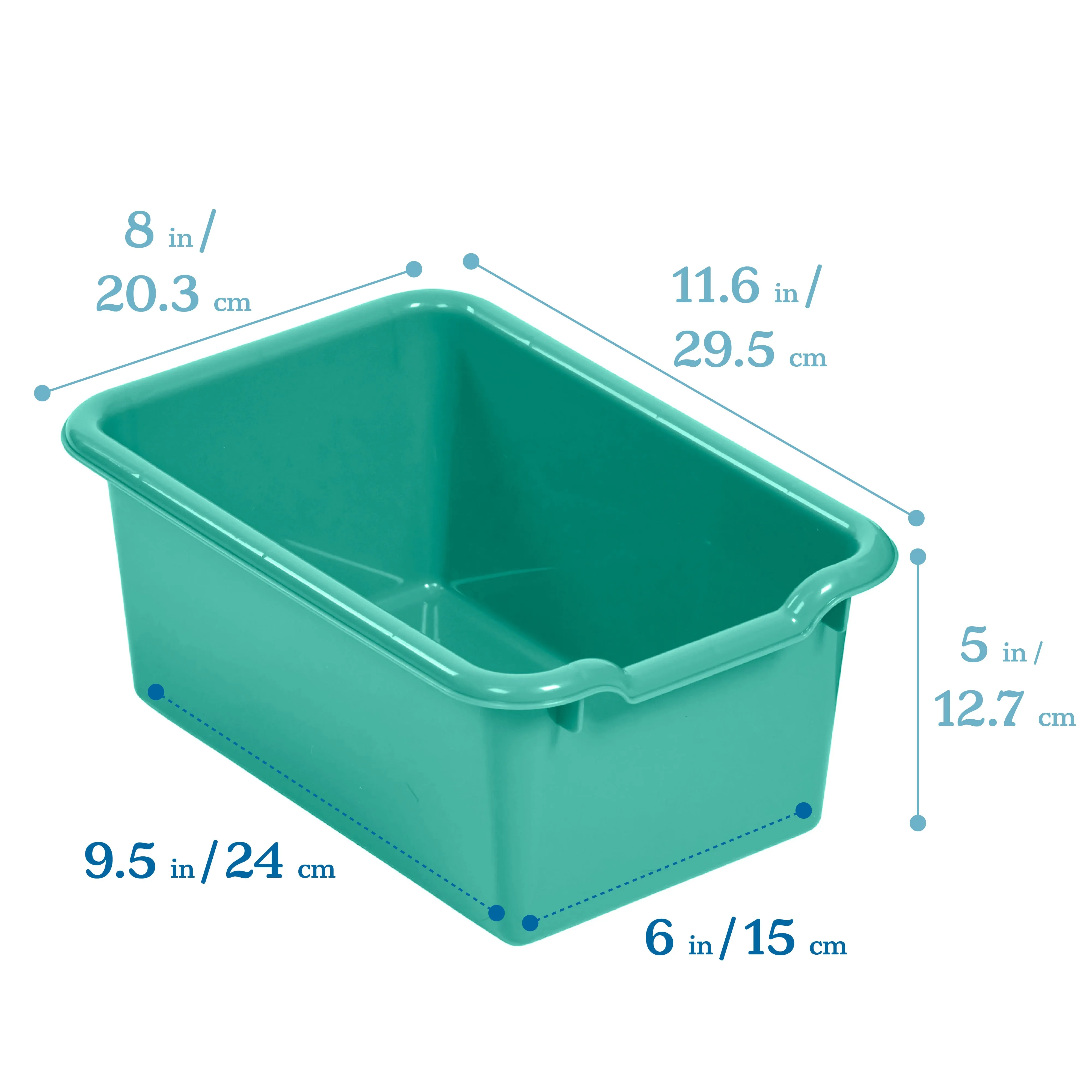 Scoop Front Storage Bins, Multipurpose Organization, 20-Pack