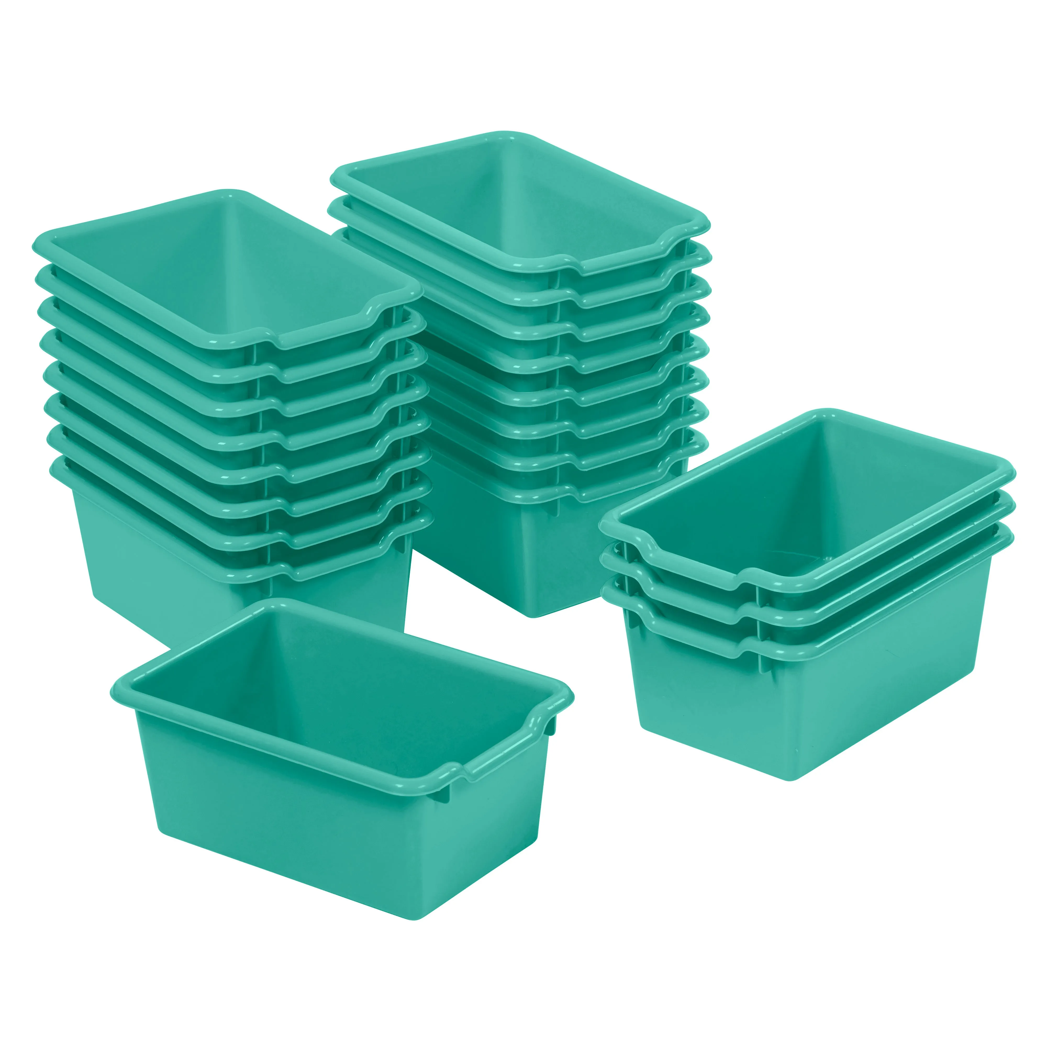 Scoop Front Storage Bins, Multipurpose Organization, 20-Pack