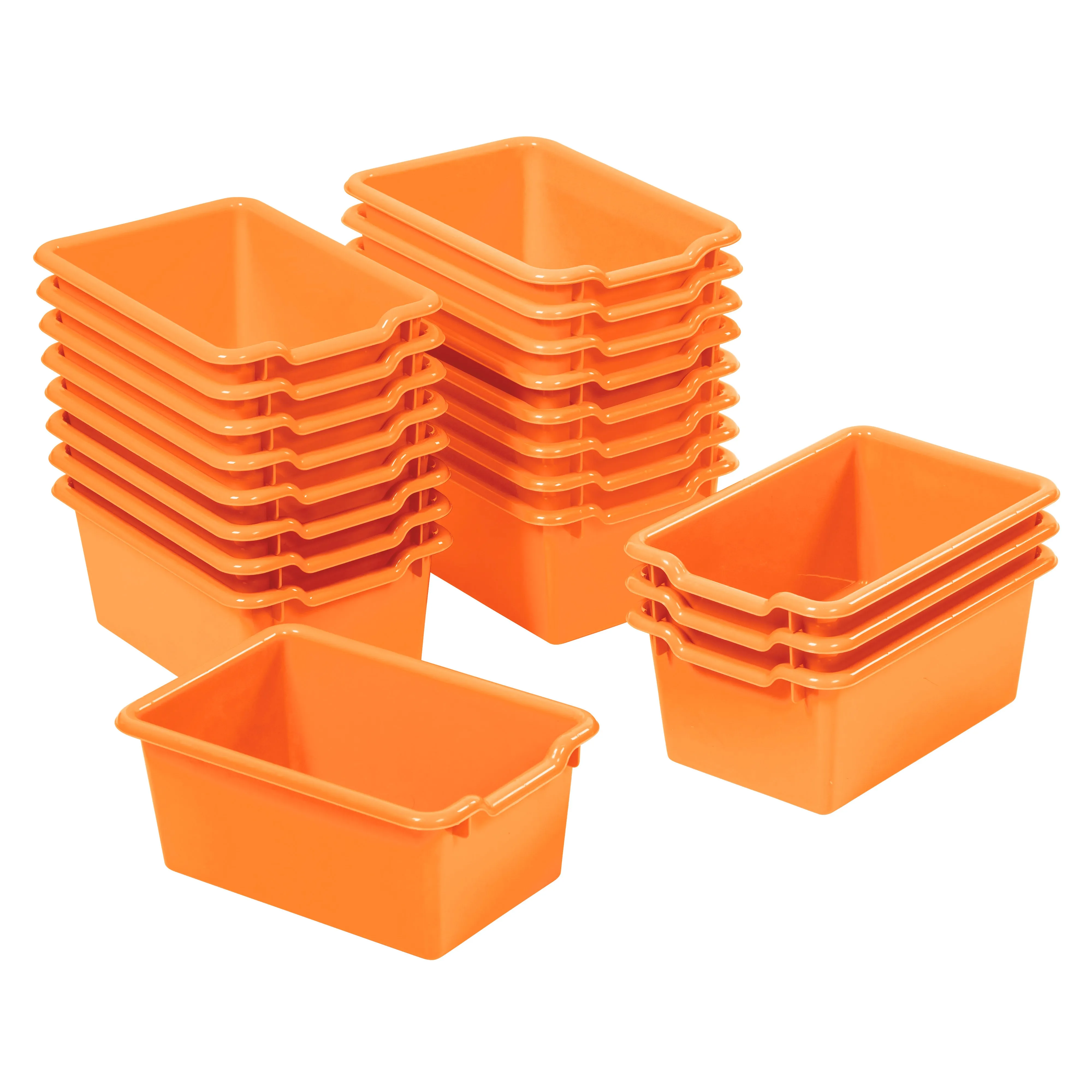 Scoop Front Storage Bins, Multipurpose Organization, 20-Pack