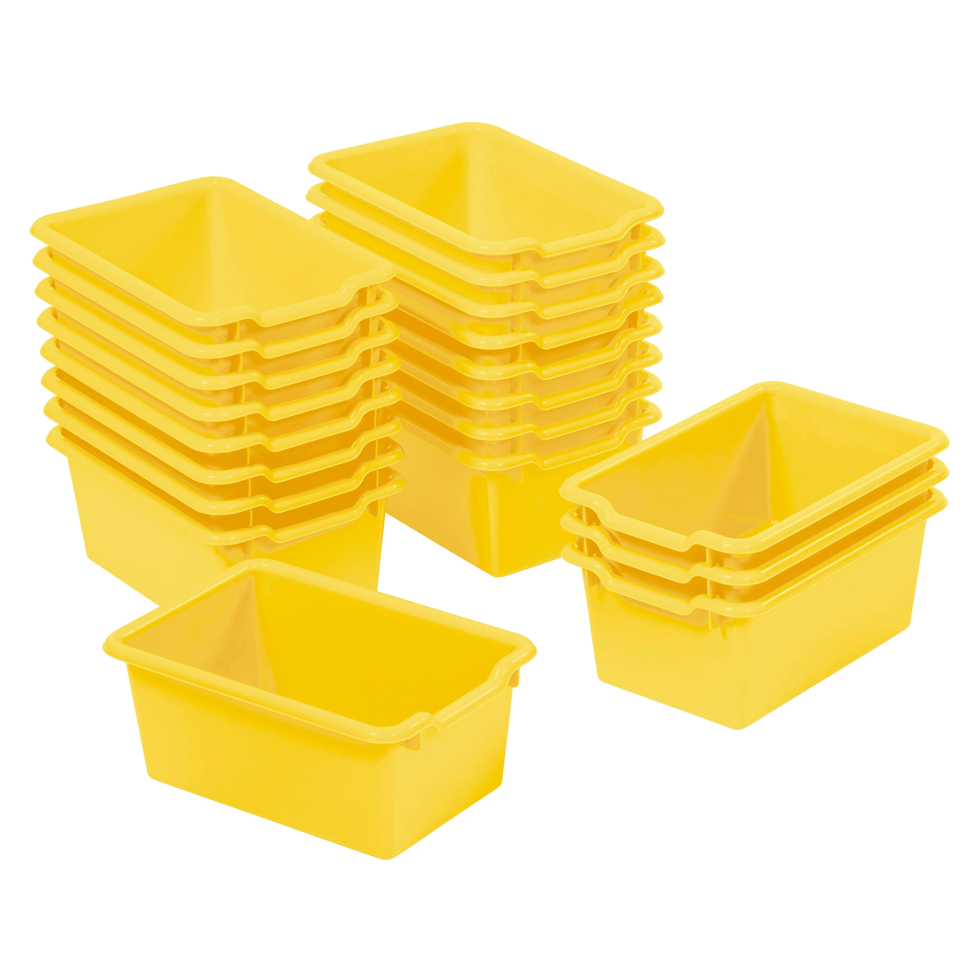 Scoop Front Storage Bins, Multipurpose Organization, 20-Pack