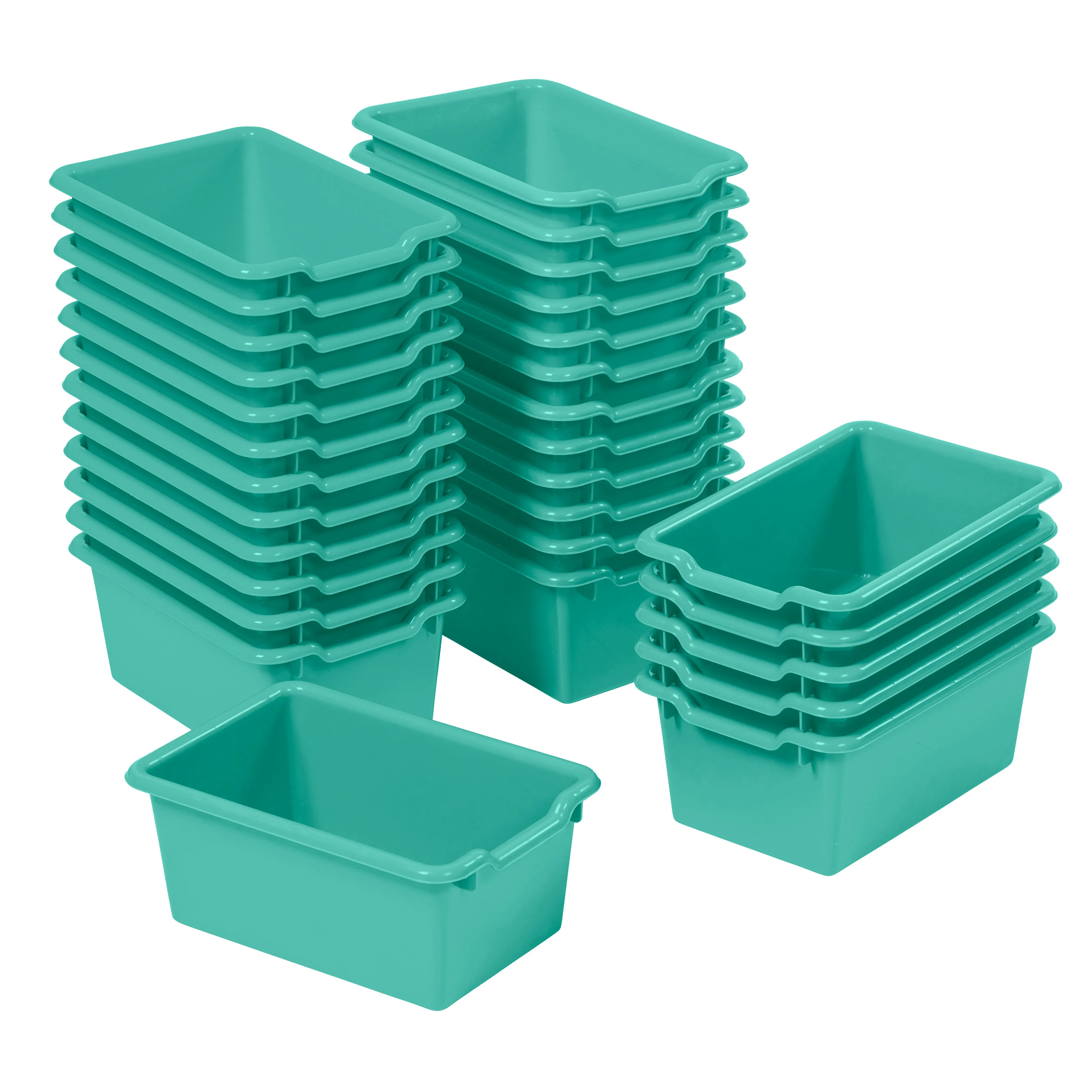 Scoop Front Storage Bins, Multipurpose Organization, 30-Pack