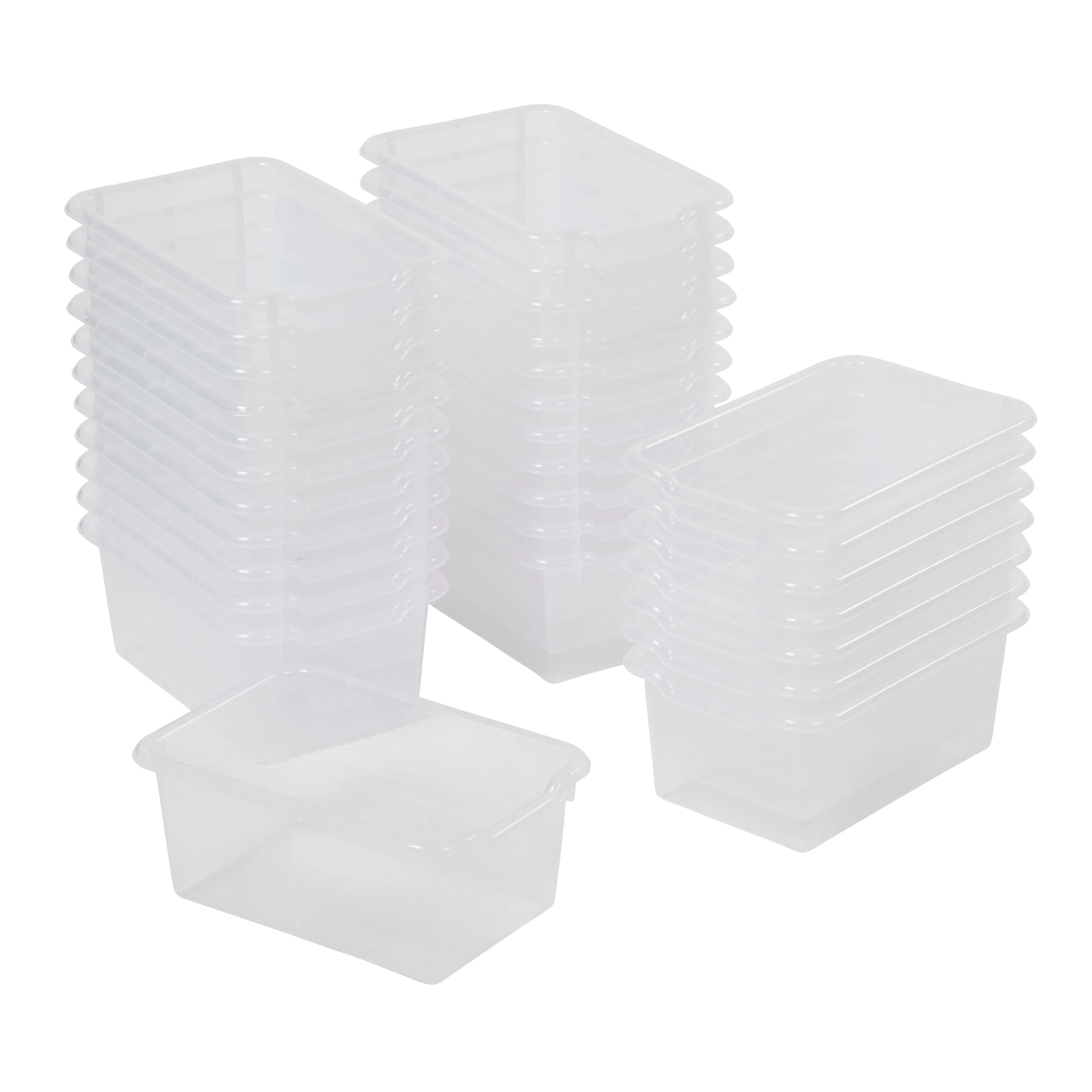 Scoop Front Storage Bins, Multipurpose Organization, 30-Pack