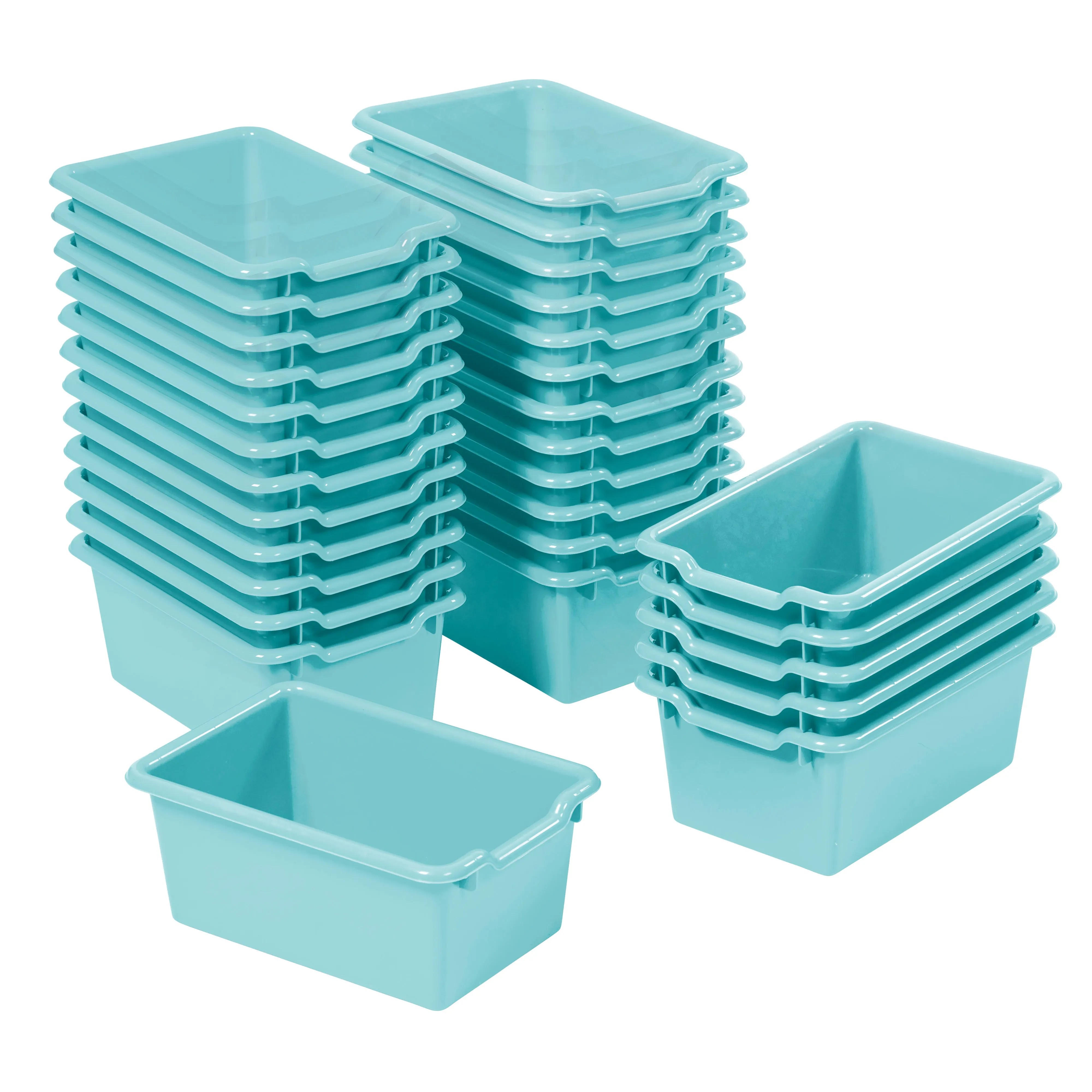 Scoop Front Storage Bins, Multipurpose Organization, 30-Pack