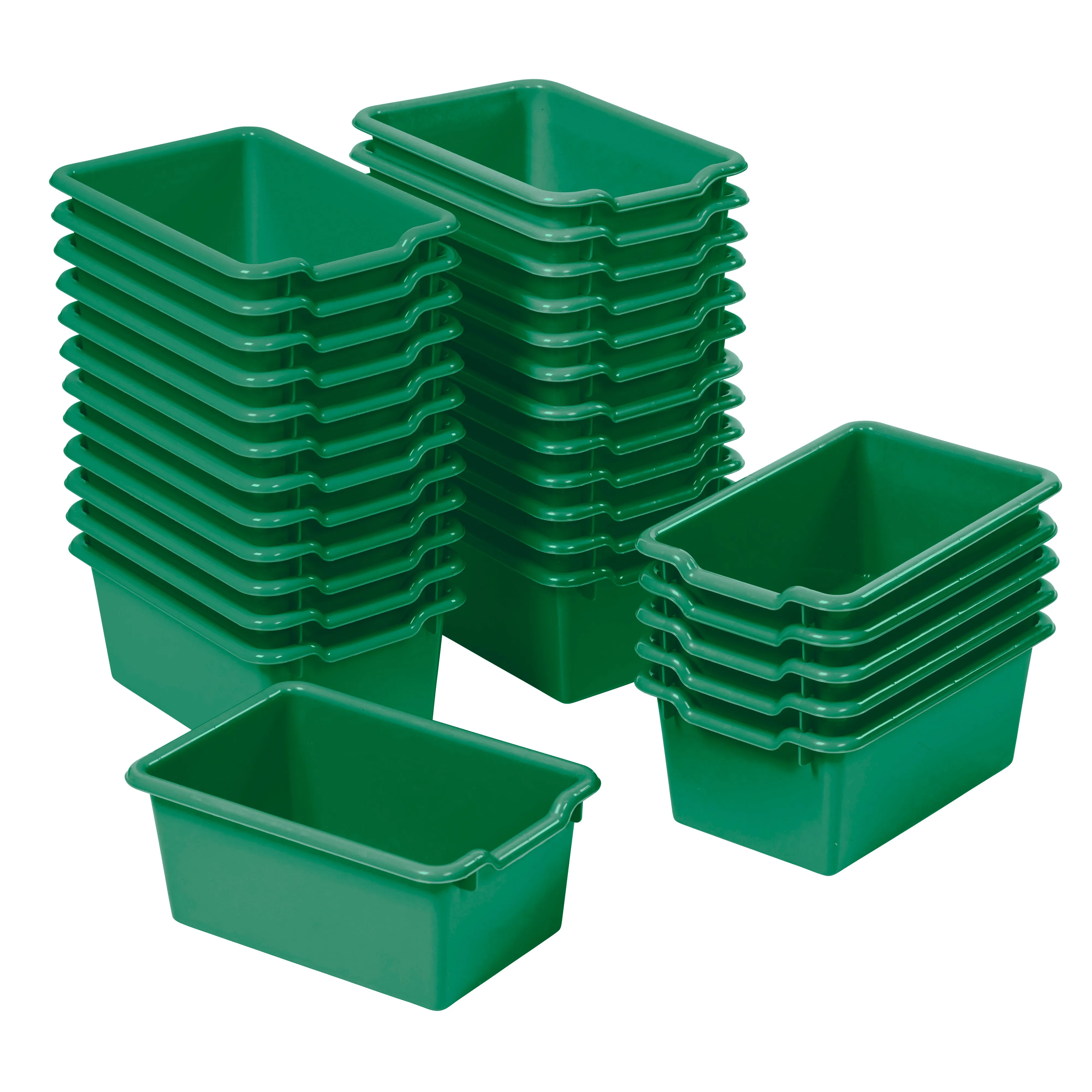 Scoop Front Storage Bins, Multipurpose Organization, 30-Pack