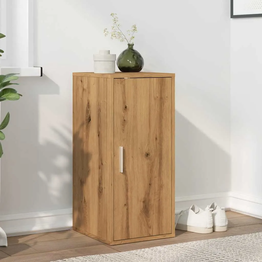 Shoe Cabinet Artisan Oak 32x35x70 cm Engineered Wood