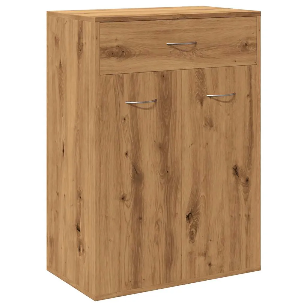 Shoe Cabinet Artisan Oak 60x35x84 cm Engineered Wood