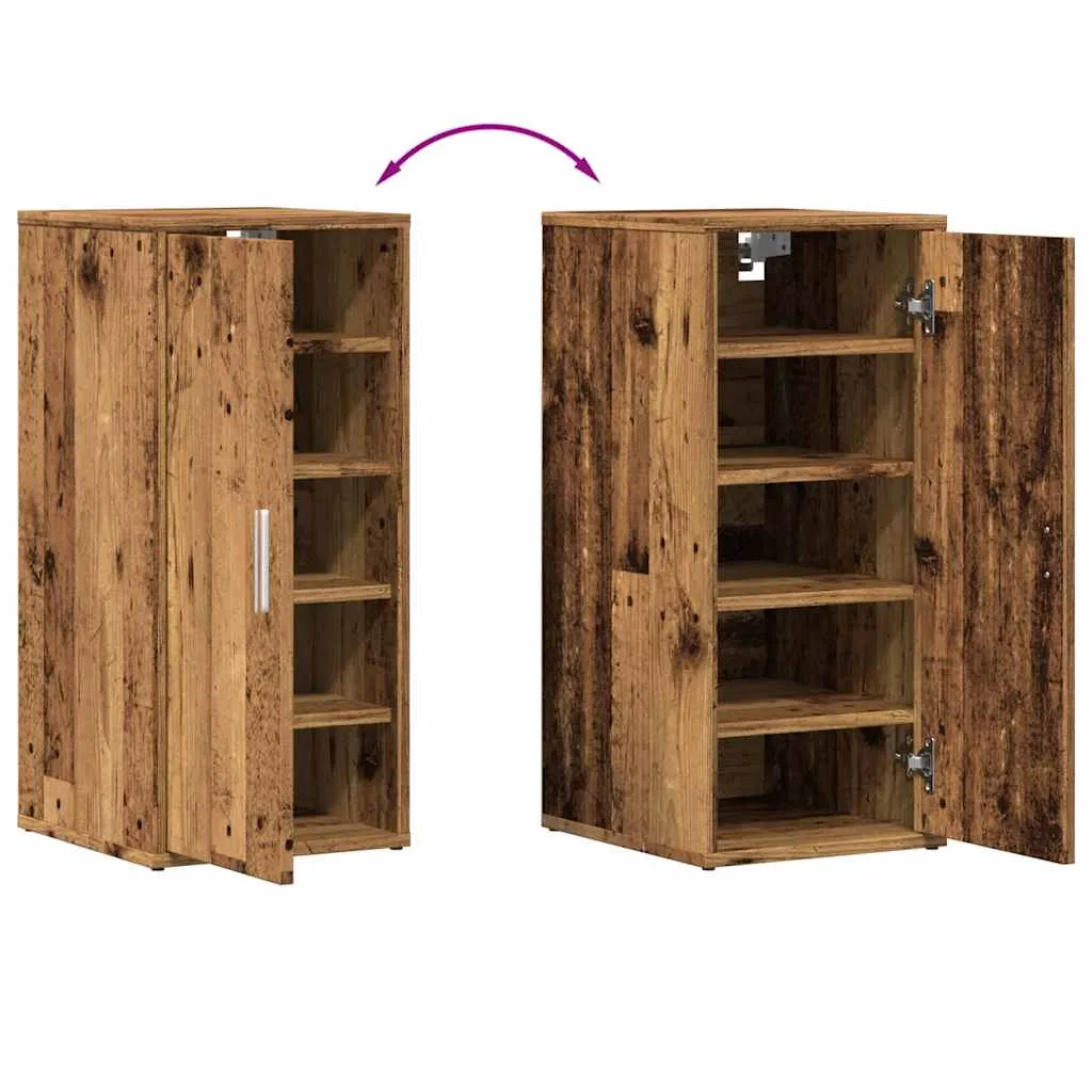 Shoe Cabinet Old Wood 32x35x70 cm Engineered Wood