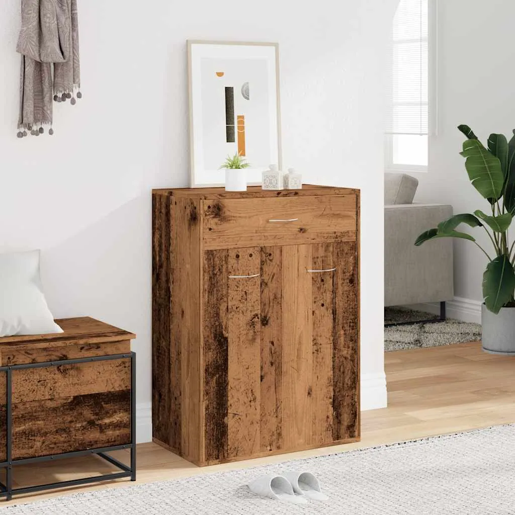 Shoe Cabinet Old Wood 60x35x84 cm Engineered Wood