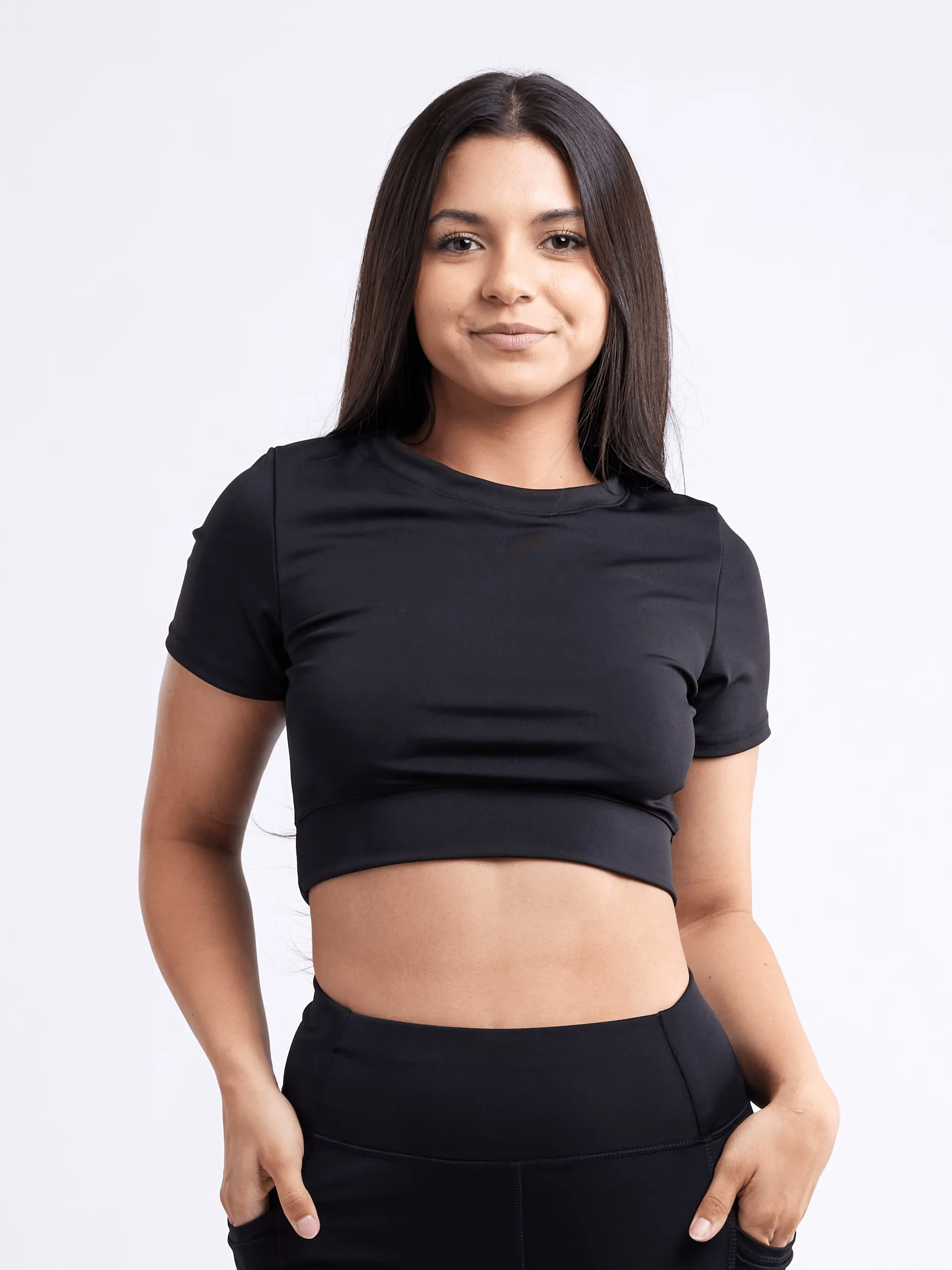 Short-Sleeve Crop Top